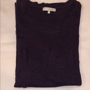 IRO distressed linen tee